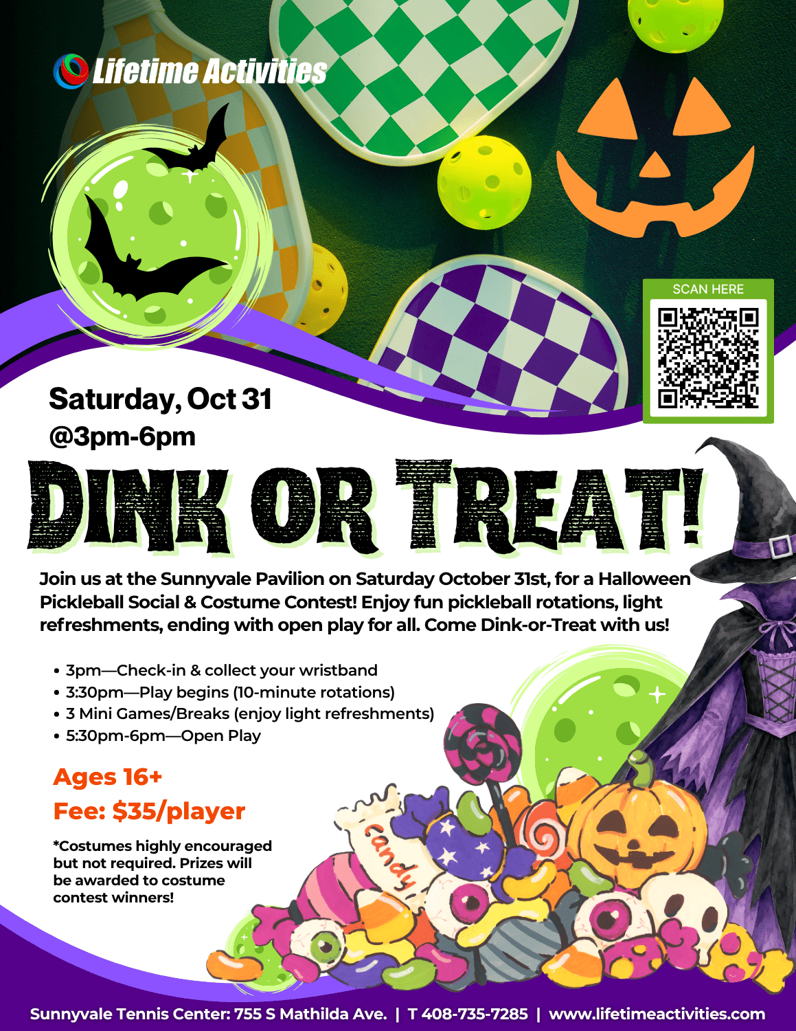 Dink or Treat Pickleball Social
