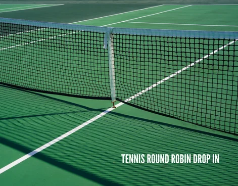 Tennis court and net at the Goldman Tennis Center in San Francisco where Lifetime Activities hosts a round robin program.